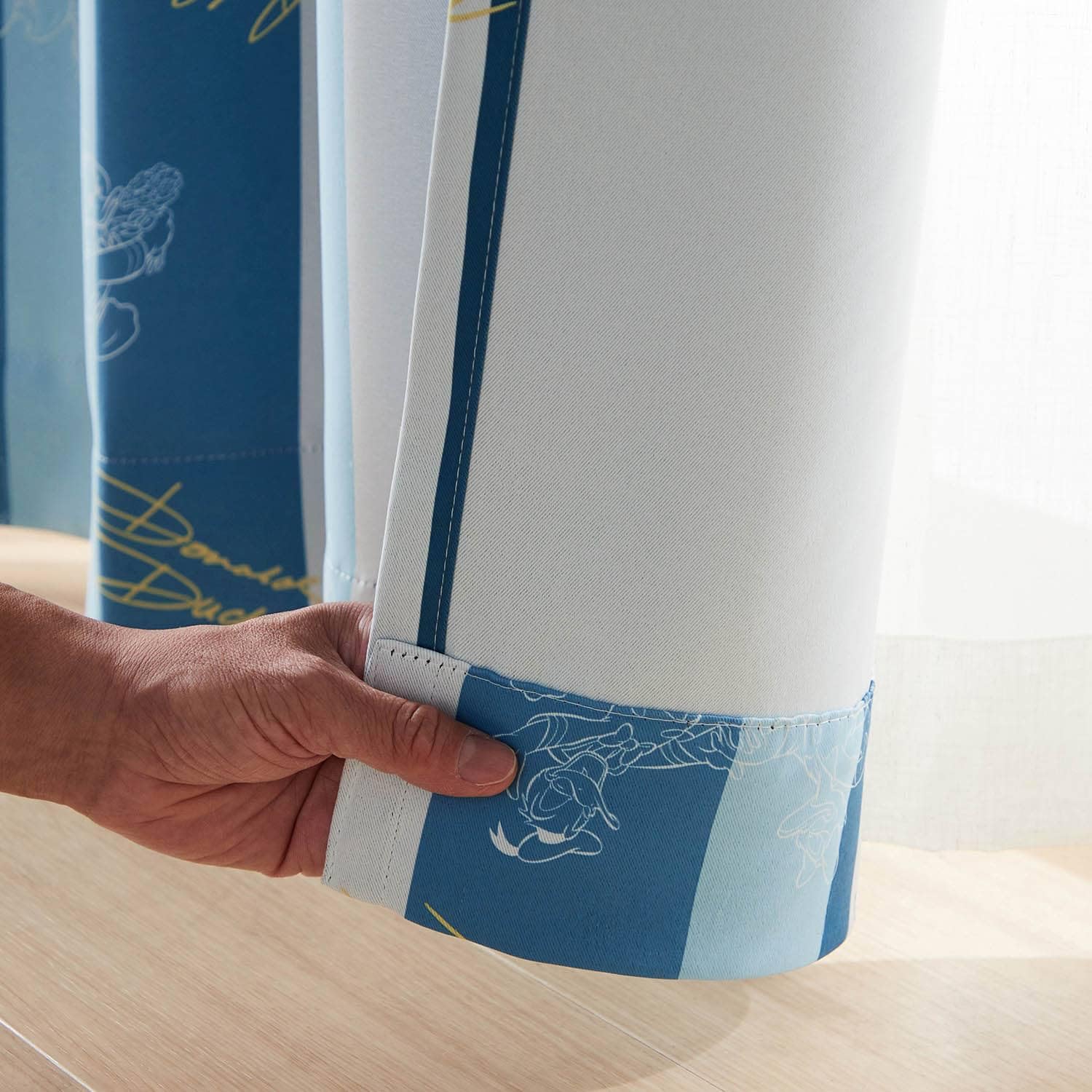 Amazon｜[ベルメゾン] ディズニー カーテン 遮光 遮熱 ドナルド